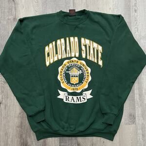 VTG Colorado State University Rams Green CSU College Big Graphic NCAA Sweatshirt